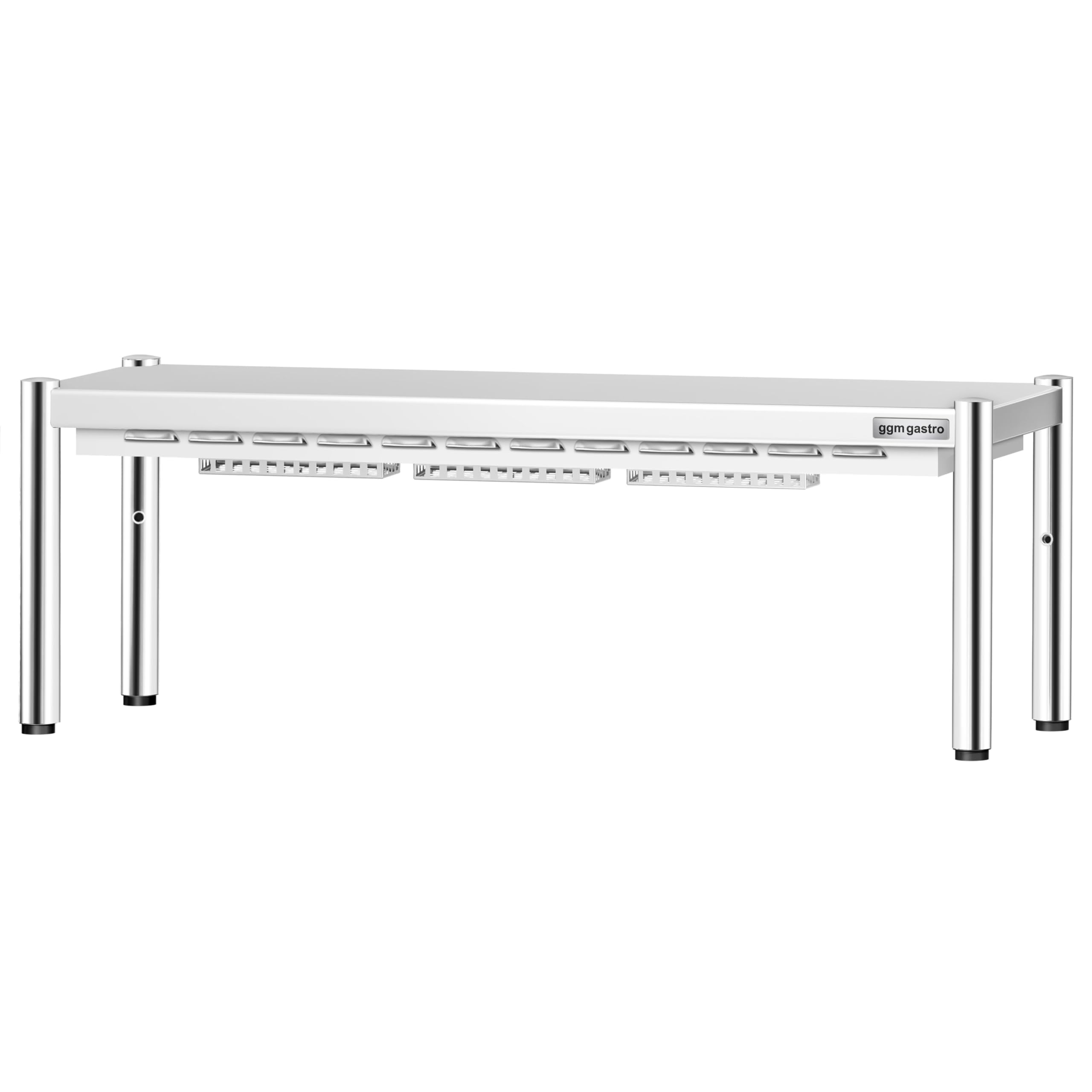 GGM Gastro | AB1K144#KBK13-3 | Wärmebrücke mit Keramikstrahler - 1400x370mm - 1,05 kW - 1 beheizte Etage