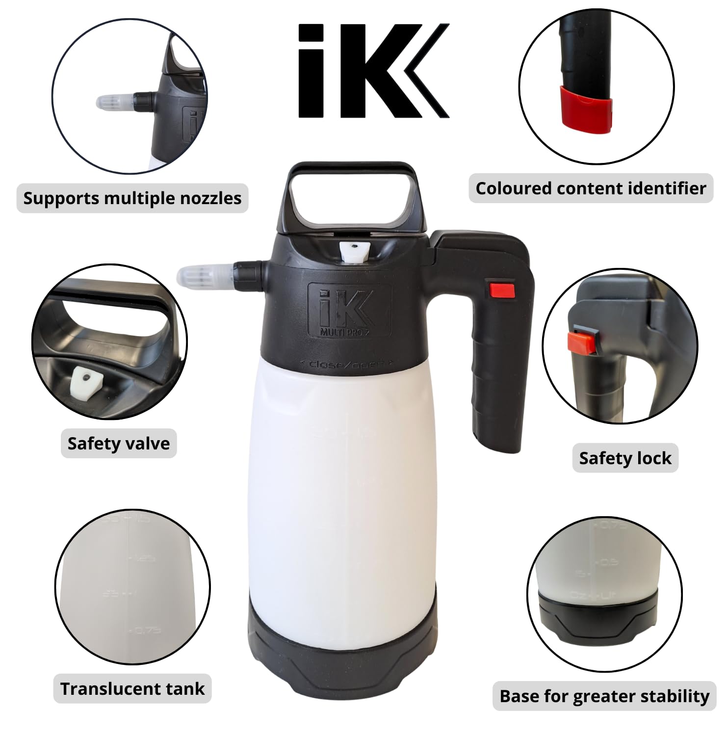 Profesjonalny opryskiwacz IK Multi Pro 2 - Pojemność 1,5L - Czyszczenie i dezynfekcja - Budownictwo - Przemysł i konserwacja - Zwalczanie szkodników - Odporność i wszechstronność
