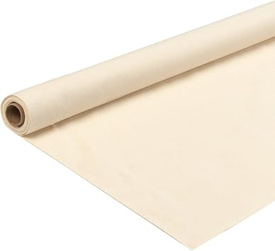 Nasco 1100424 Fine Arts Unprimed Cotton Canvas Roll, 6 yds x 62"