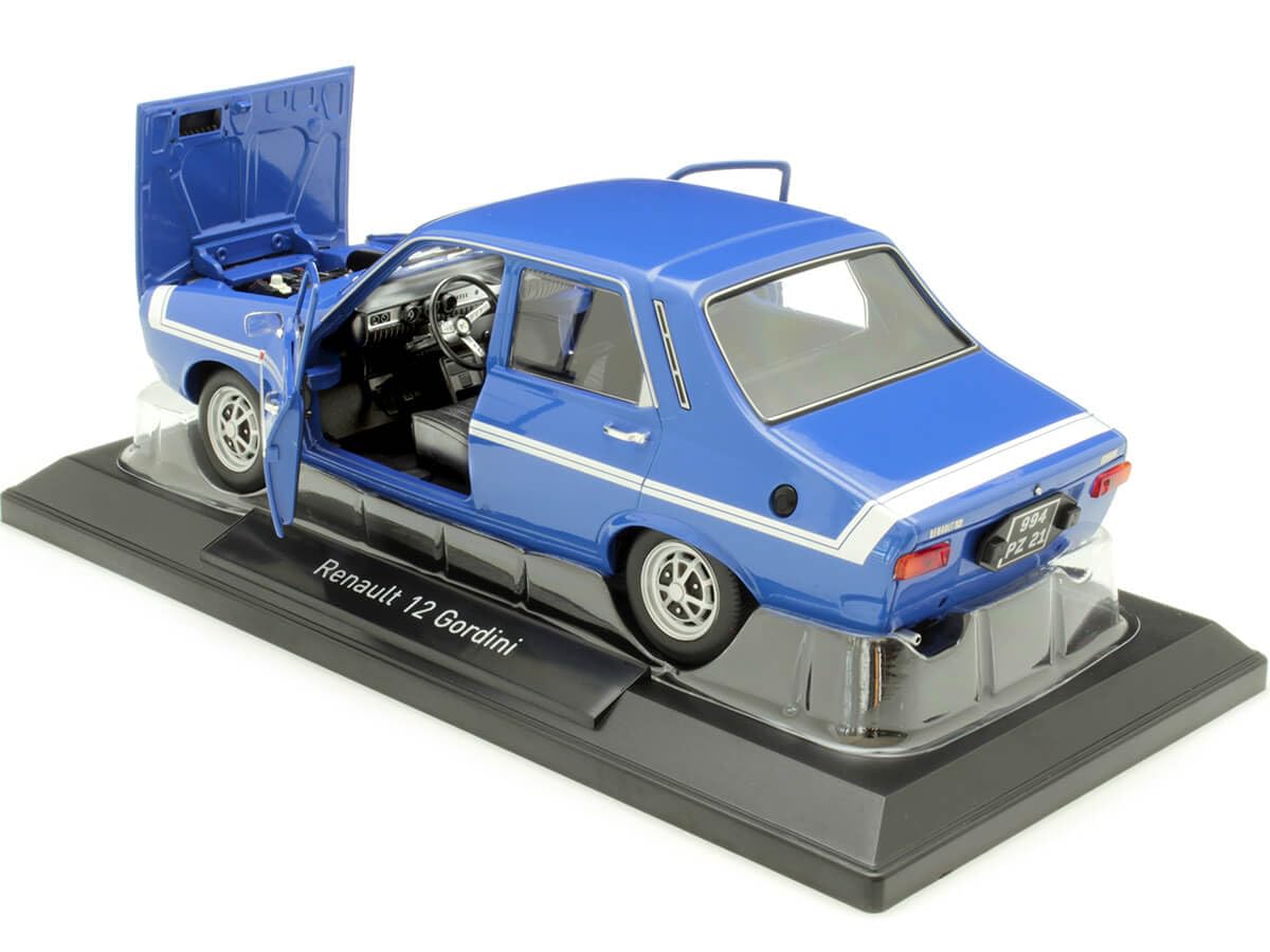 Renault 12 Gordini Without Bumpers 1971 Bleu-de-France Blue 1:18