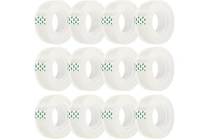 owlkela 12 Rolls Transparent Tape Refills, Clear Tape, All