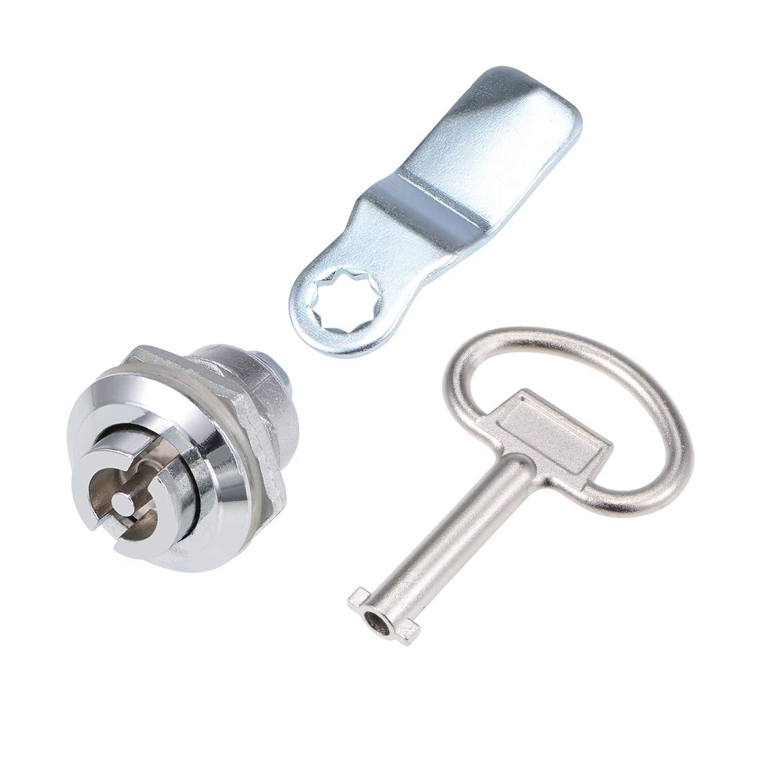 uxcell Tubular Cam Lock 18mm Cylinder Long Fits Up to 1/4-inch Thickness Panel Slotted Key 4Pcs — Amazon image 2
