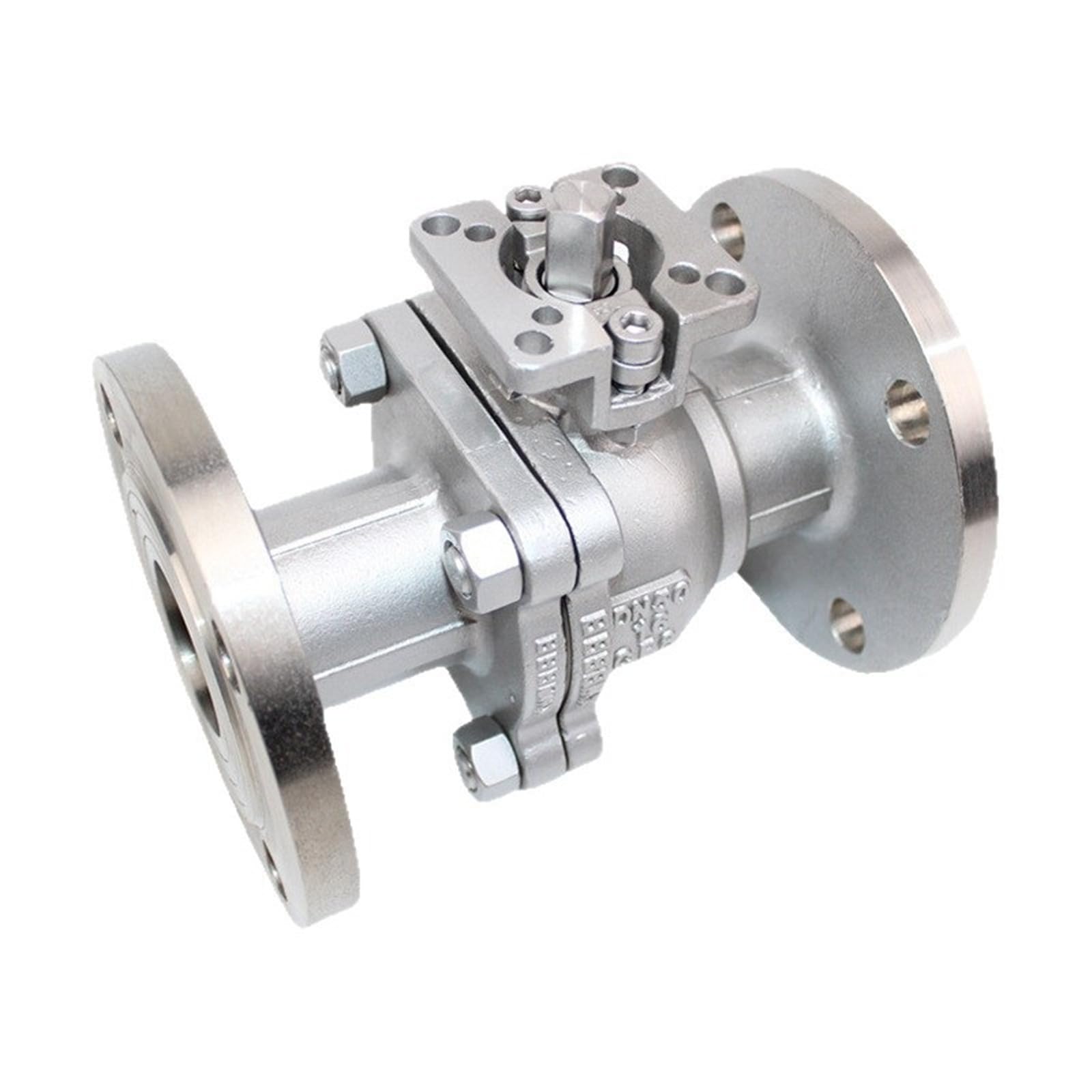 Iddcmwnb One Color 304 Stainless Steel Two-Piece Flange Ball Valve Q41f-16P Manual Medium-Sized High Temperature Resistant Link