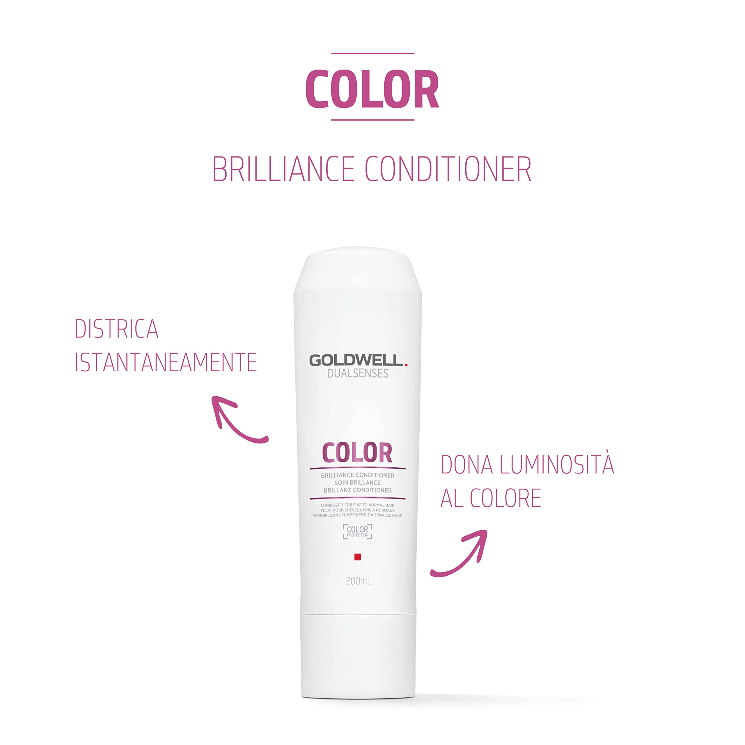 Goldwell Dualsenses Color, Balsamo illuminante per capelli fini o medi, 200ml
