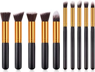 Juego de 10 brochas de maquillaje para base d...