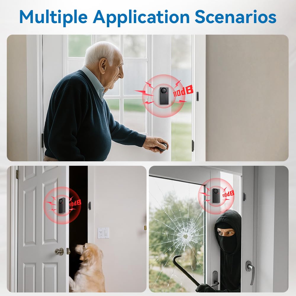 Tür-Fensteralarm SF03R, Schwarz