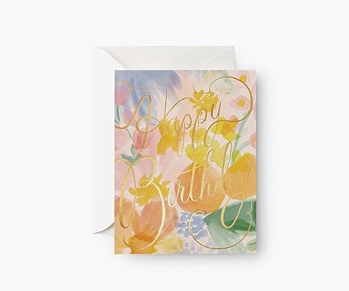 Miniatura 2 de RIFLE PAPER CO. Juego de 12 tarjetas de cumpleaños en caja, deja que tu nota escrita a mano tome el centro del escenario (fabricada artesanalmente