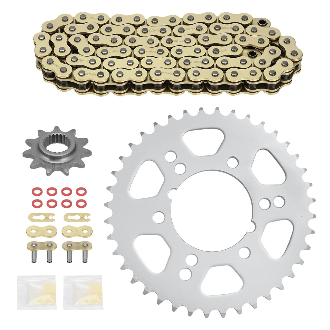 78L Conjunto de cadena de transmisión X-Ring y piñón de transmisión para Polaris RZR 170 2017-2021 0454771 0454563 0455224