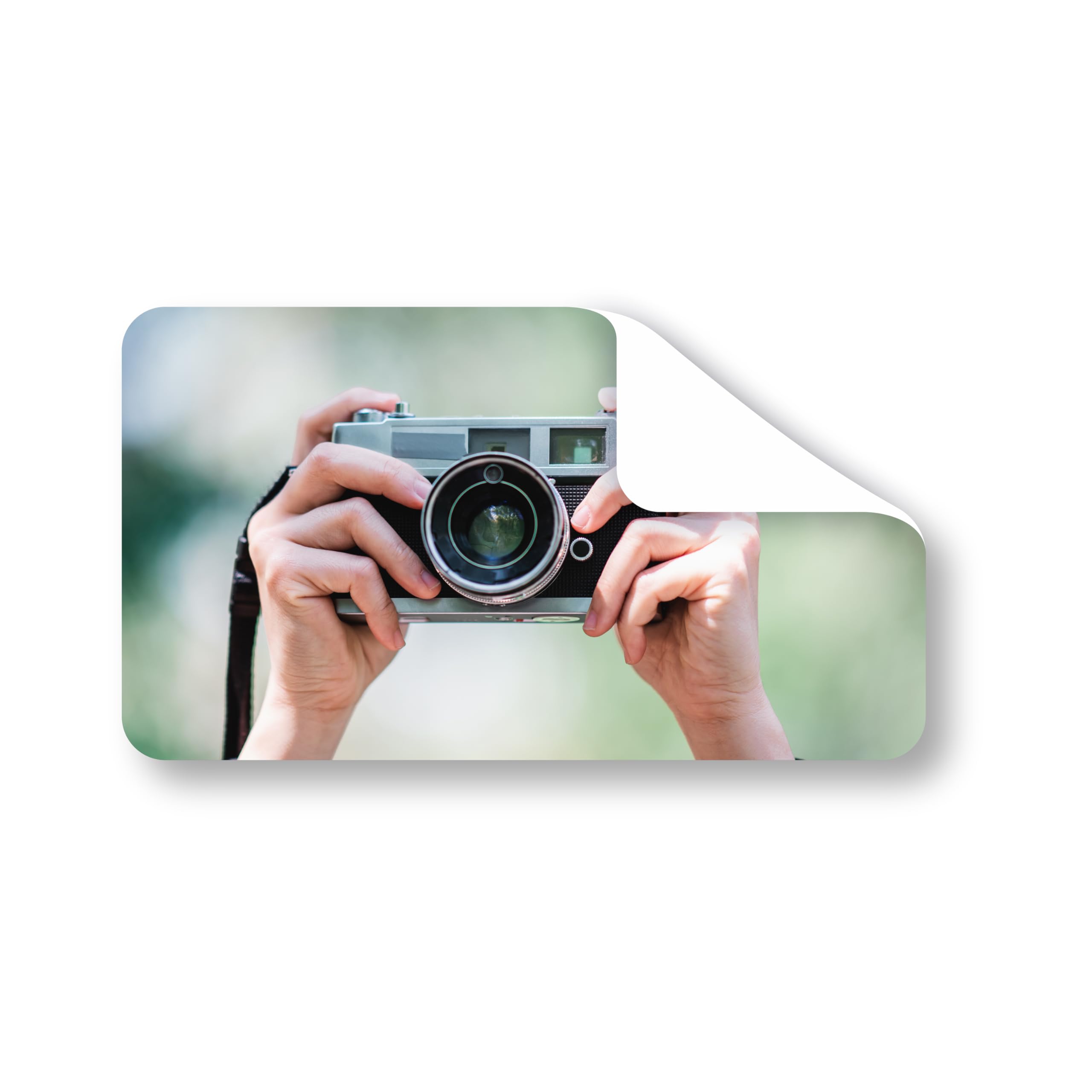 100 Adesivi Personalizzati - Etichette Adesive Personalizzate per Aziende, Sticker Personalizzati Compleanni, Logo - Grafica HD (Rettangolo, 7x5 cm)