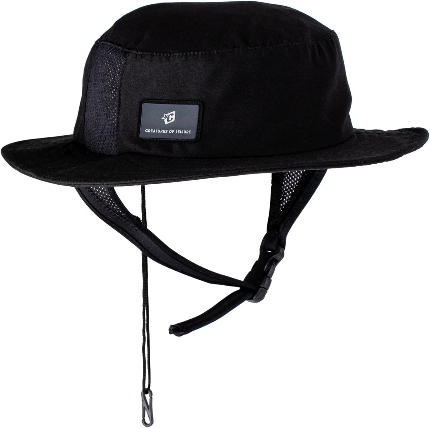 Creatures of Leisure Surf Bucket Hat for Men, SPF Quick-Dry Fabric, Adjustable Fit, Mesh Ventilation at Ears, Chin Strap