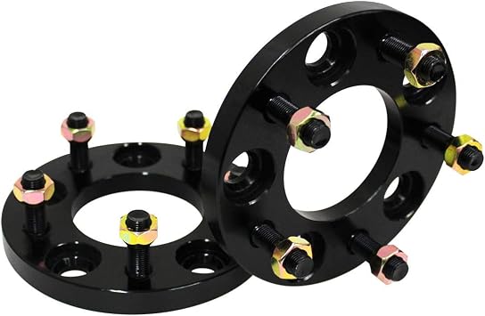 Durax Conversion Wide Tread Spacers 15mm 100 to 114.3 5H P1.5 Set of 2 Black
