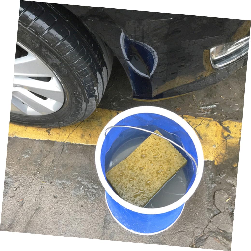 Sosoport 2pièces Seau Pliable Extérieur avec Poignée Robuste pour Randonnée Le Camping Transport Facile pour Eau s Fournitures