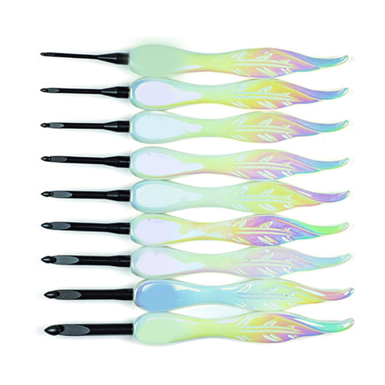 Sturdy Aluminum Crochet Hook Reducing Hand Fatigue with Large Handle Knitting Ergonomic Designs