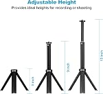 NexiGo Lightweight Mini Tripod for Camera/Phone/Webcam, Extendable Stand, for NexiGo Logitech Webcam C920 C922 C925e C922x C930e C930 C615 Brio and Other Devices with 1/4" Thread