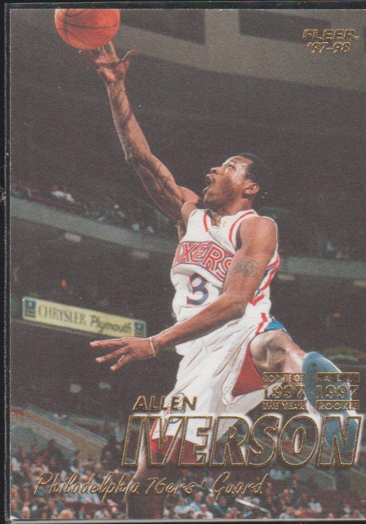 Amazon.com: 1997-98 Fleer Allen Iverson 76ers Basketball Card #3 :  Collectibles & Fine Art