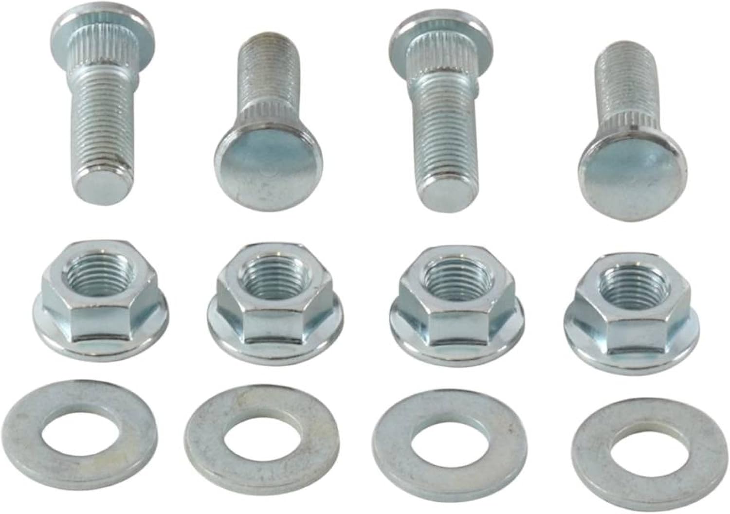 All Balls Wheel Stud and Nut Kit Compatible with 2006–2008 Polaris Ranger 500 4×4 EFI, 2010, 2016–2017 Ranger EV 4×4