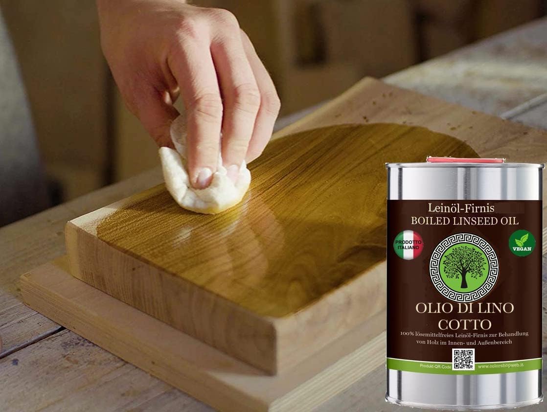 Vernice ad olio di lino NATURAL GSW, conservazione biologica del legno, incolore - naturale (5 LITRI)