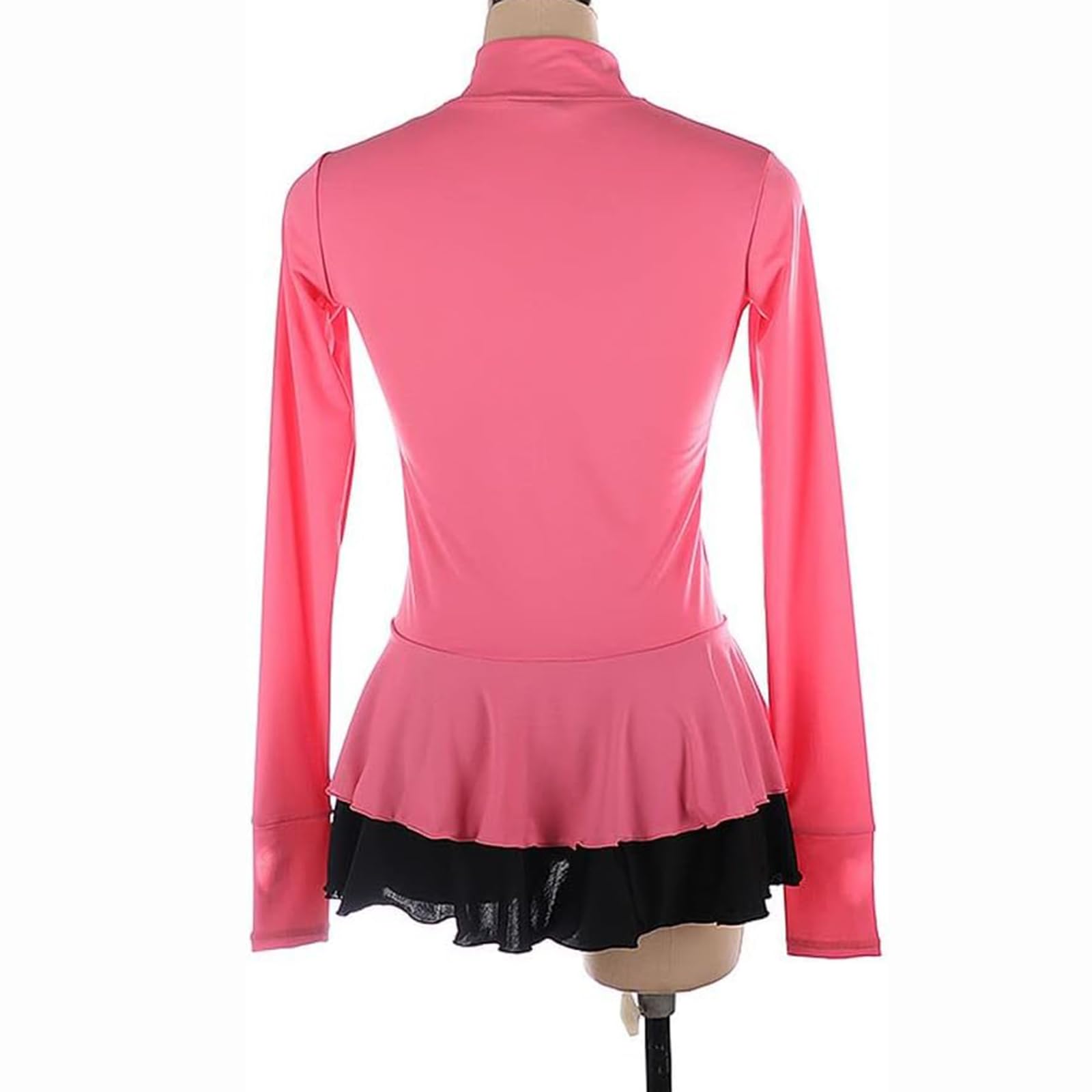 LIUHUO Chaqueta de patinaje artístico para niñas y adolescentes, color negro, abrigos para mujer