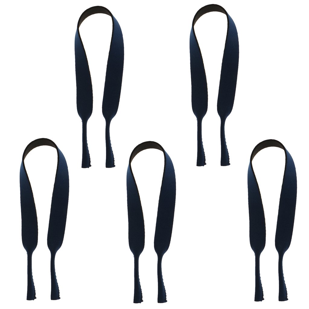 ™ Navy Neoprene Sport Eyewear Glasses Neck Cord Retainer Band Strap 5pcs | Eyewear Accessories | Sunglasses & Fashion Eyewear | Men's Accessories-image-7