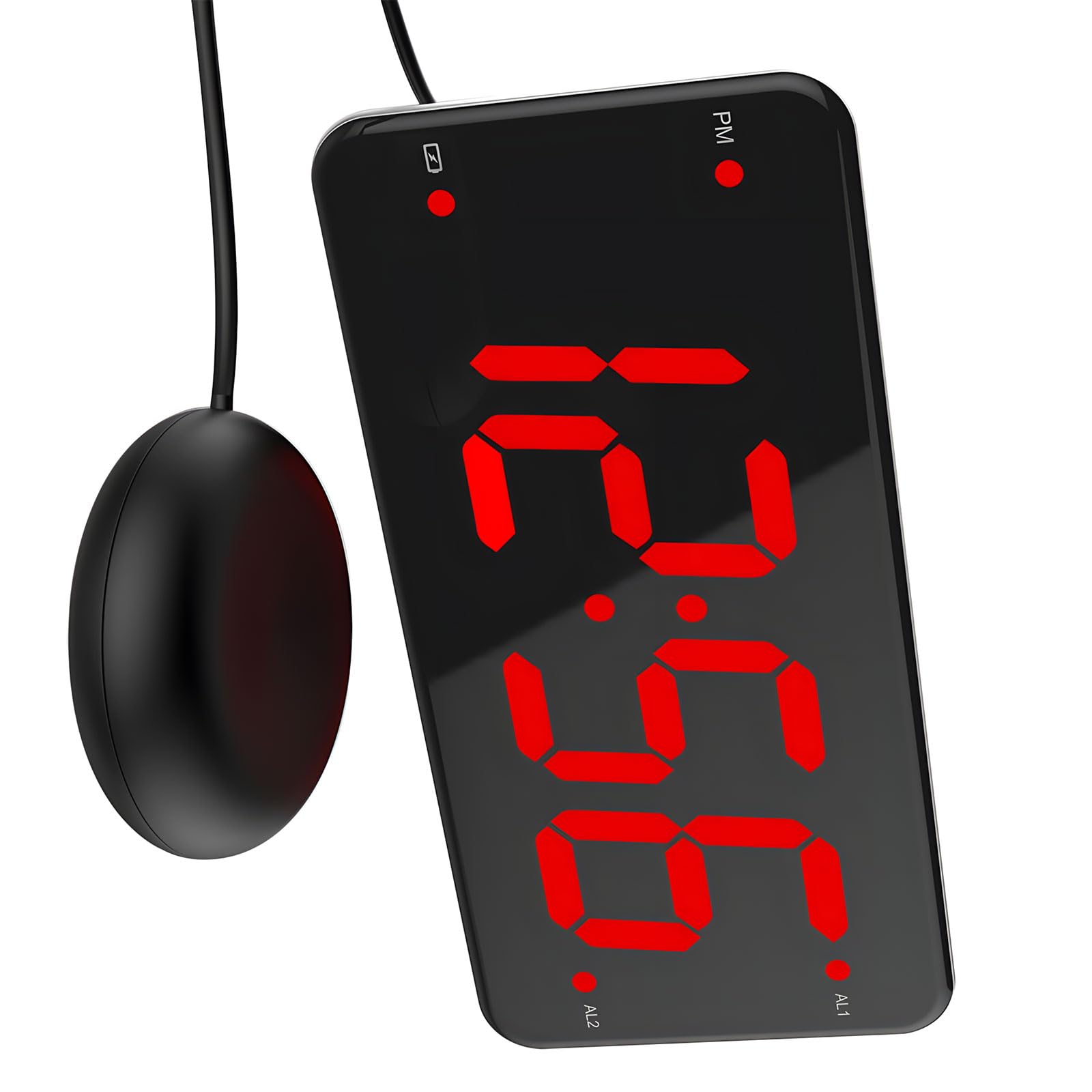 TQUXNGA Loud Duals Alarm Clock with Bed Shaker Vibrating for Heavy Sleepers or Hearing Impaired, Easy to Set Snooze Vibrating for Heavy Sleepers