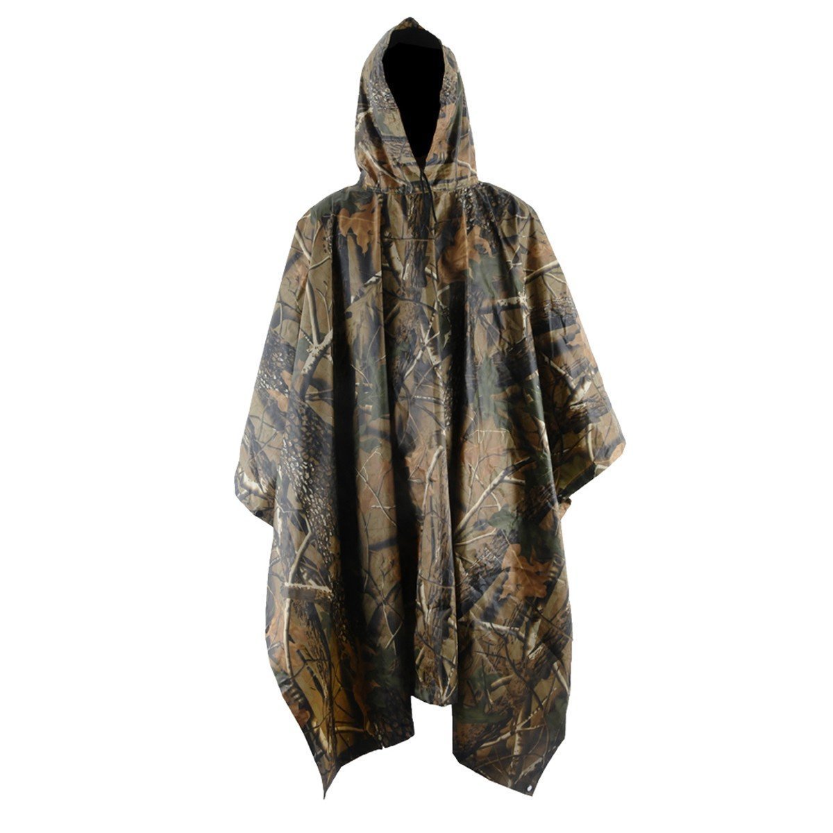 Yosoo Poncho impermeabile militare multifunzione mimetico portatile di emergenza, impermeabile Ripstop impermeabile mimetico in nylon da viaggio per campeggio escursionismo ciclismo