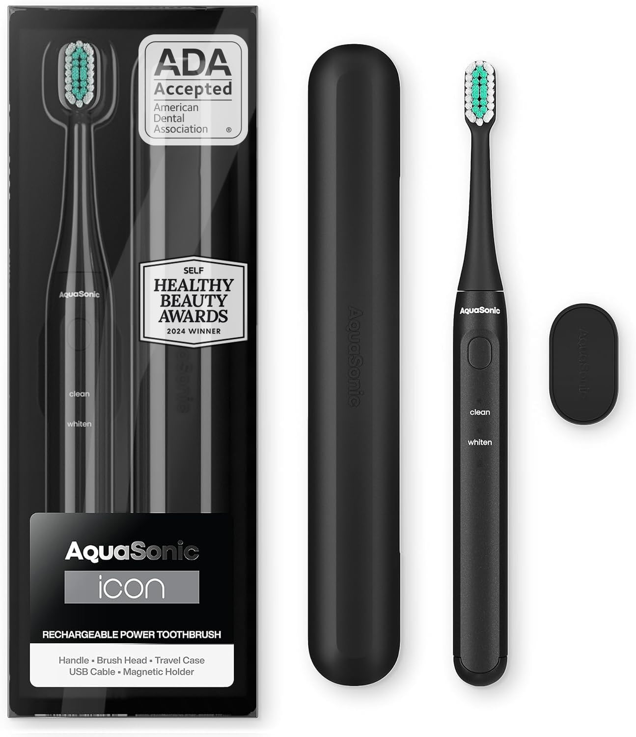 Aquasonic Icon Toothbrush - Micro-Vibrating & ADA Approved -12