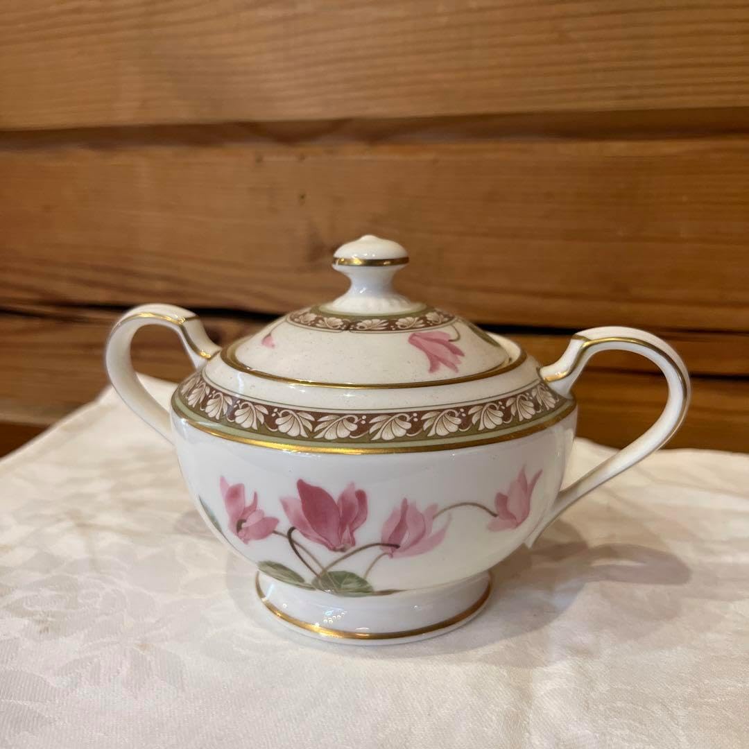 ヴィンテージ ノリタケシュガーポットシクラメンタッチ