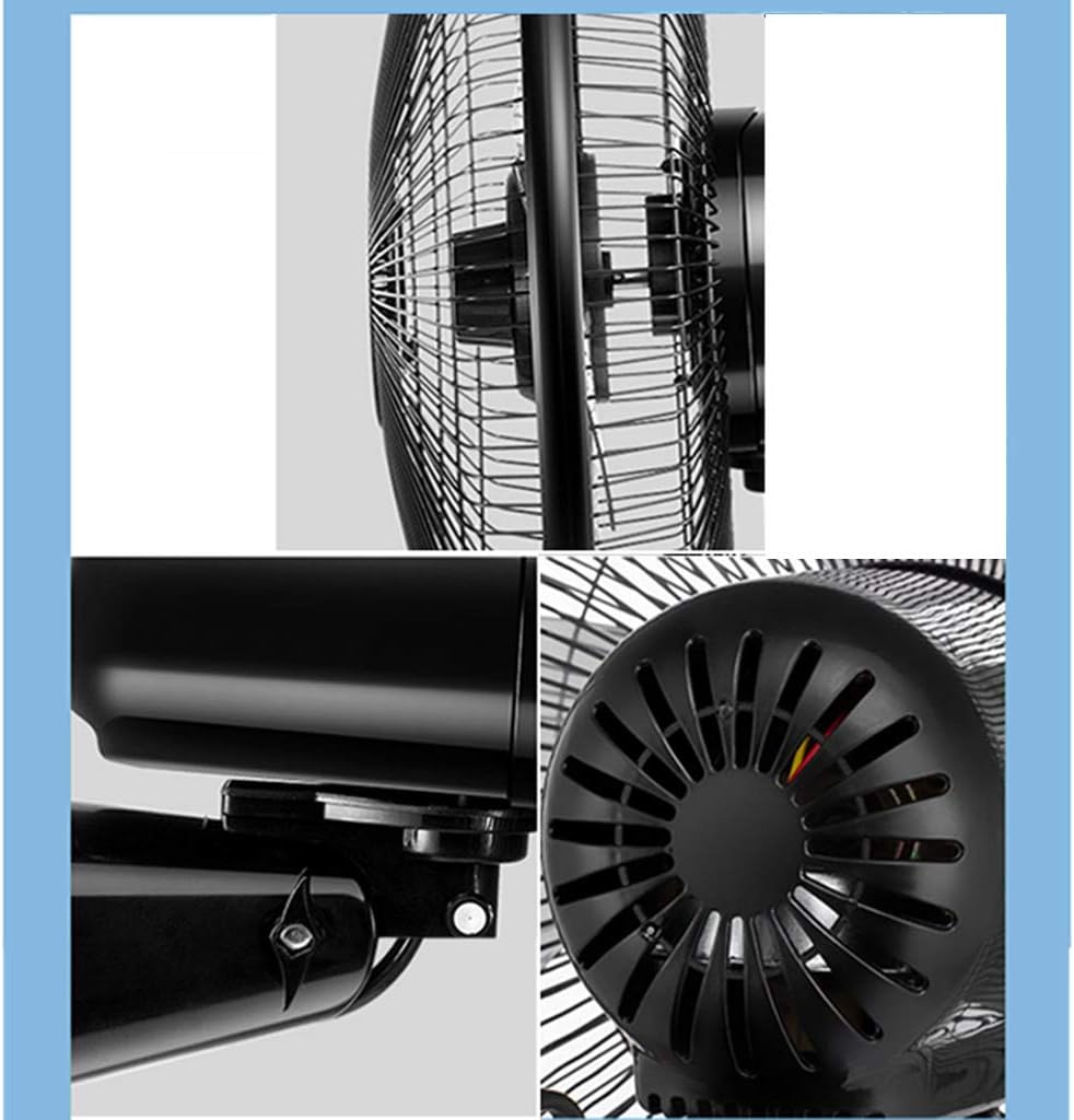 Wall-Mounted Electric Fan, Industrial Shaking Head Mute High Air Volume Commercial Mechanical Wall Fan for Household Restaurant Library(Color:Style 1) (Style 1) (Style 1)