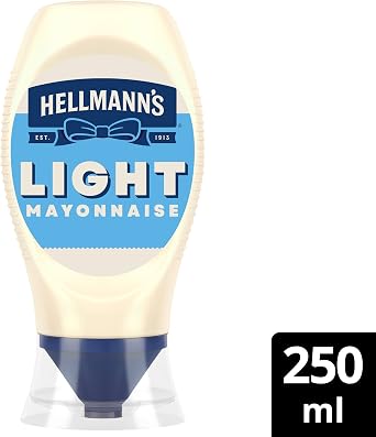 Hellmann's Light Light Mayonnaise made with free-range eggs light mayo for sandwiches, wraps and salads 250 ml