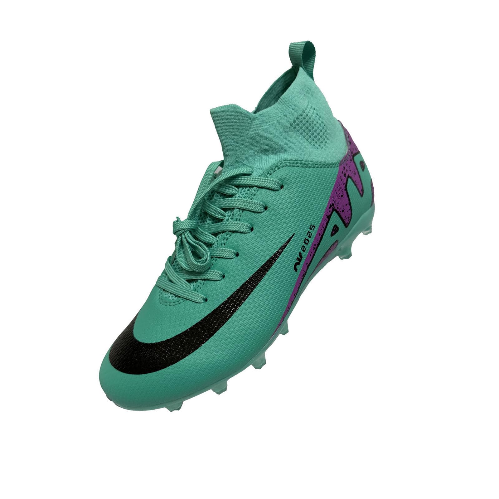 BLBK Football Boots Mens Professional Football Boots Unisex Outdoor Kids high Tops Suitable for Artificial Turf AG Competition Training Shoes