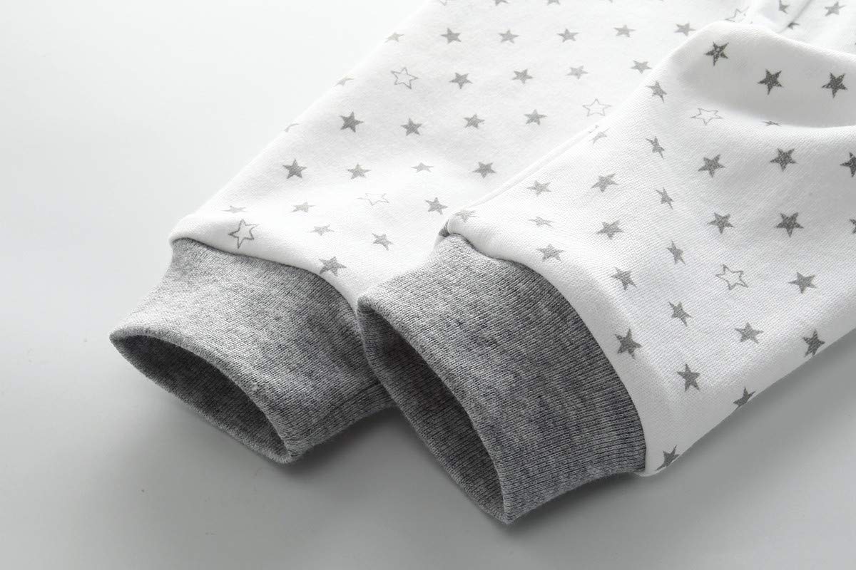 Kiddiezoom Paquete de 4 pantalones de forro polar neutro, unisex, para bebé, niños, niñas, 4 unidades