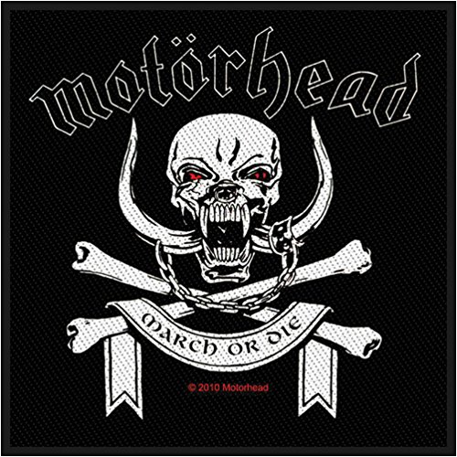Motorhead Patch March Or Die Warpig Band Logo Nouveau Officiel Woven (10Cm X Size Accessory Size Cover