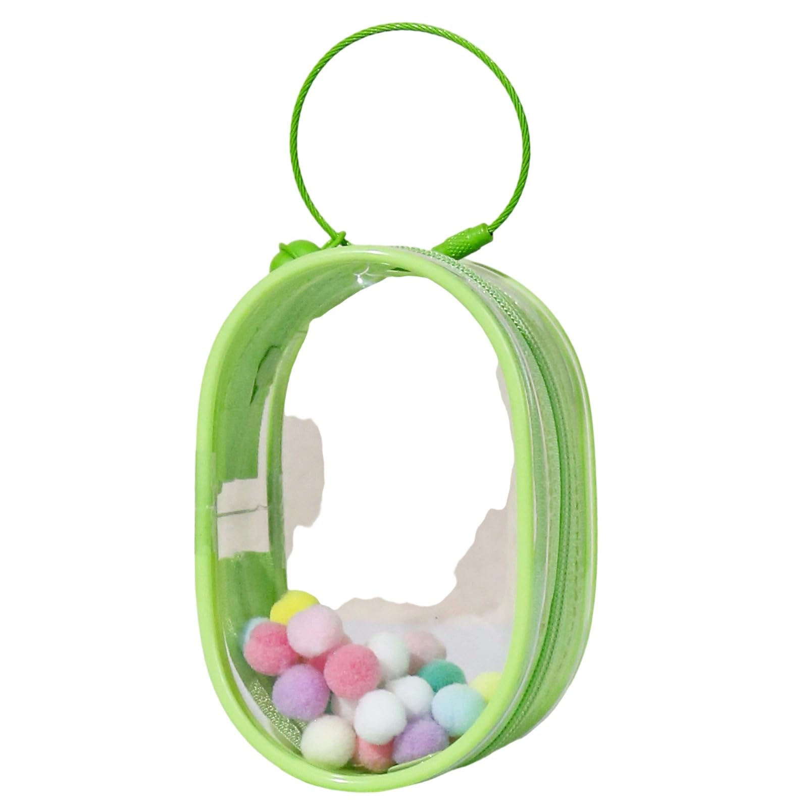 APGLSXY Sturdy PVC Clear Storage Bag for Baby Items and More Portable Designs for Easy Transportation Daily Casual Use Round Fashionable Pouches