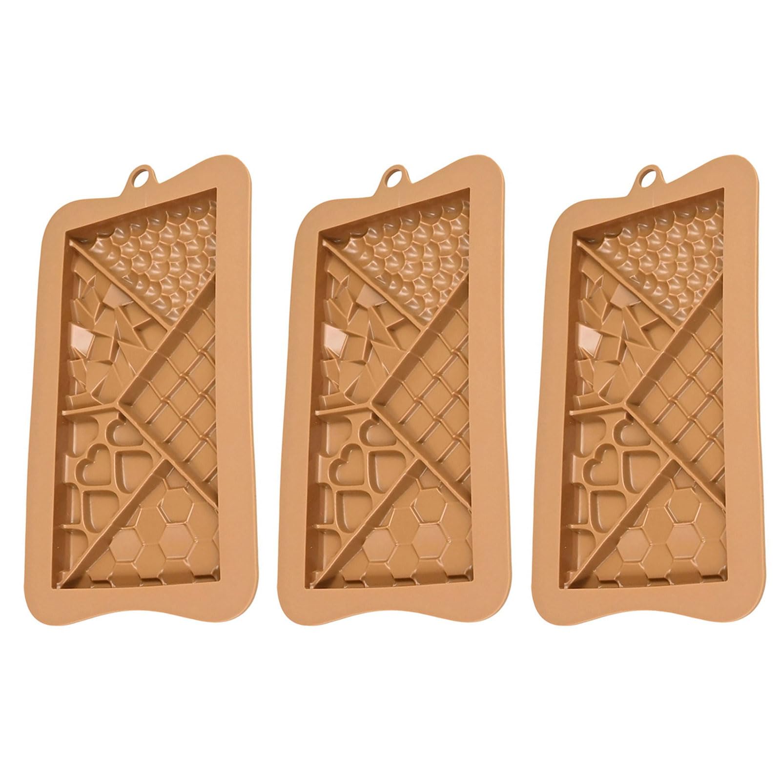 Jazuaiao Silicone Chocolate Fondant Molds Cocoa Pods/Heart/Puzzle Shape Bakeware Nonstick Dessert Silicone Baking Tool Baking Molds for Dessert