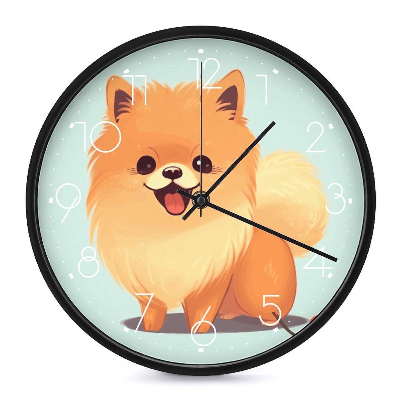 Horloge murale decorative Pomeranien pour la chambre