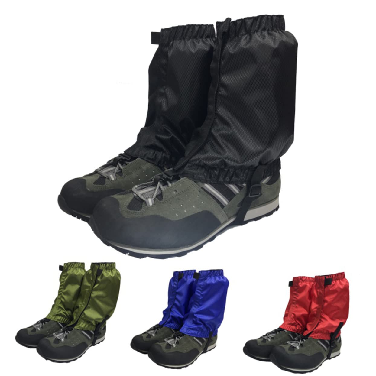 Mipcase Guêtres D'extérieur Guêtre De Marche Imperméable Bottes De Neige Guêtres De Neige Guêtre pour La Randonnée en Plein Air Guêtres Chaussure De Ski Chasse Ouvre-Boite Green