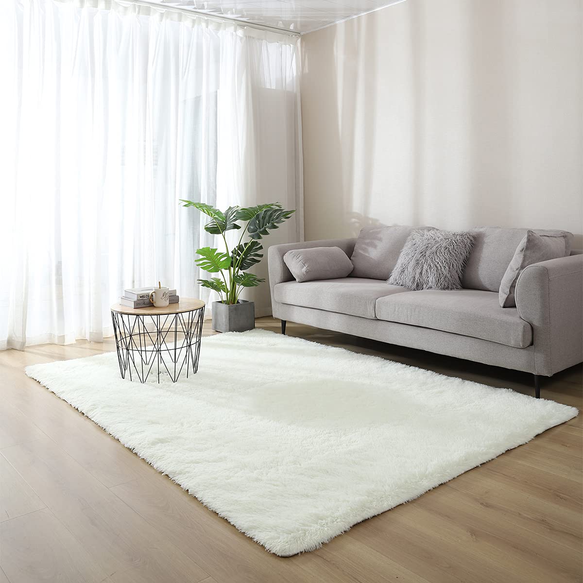 SpyFlyLie Rugs Living Room Super Fluffy Soft Touch Rug Thickened Washable Bottom Anti-Skid Large Area Rugs Indoor Modern Home Decor Floor Carper with 8 free anti slip stickers — image 1
