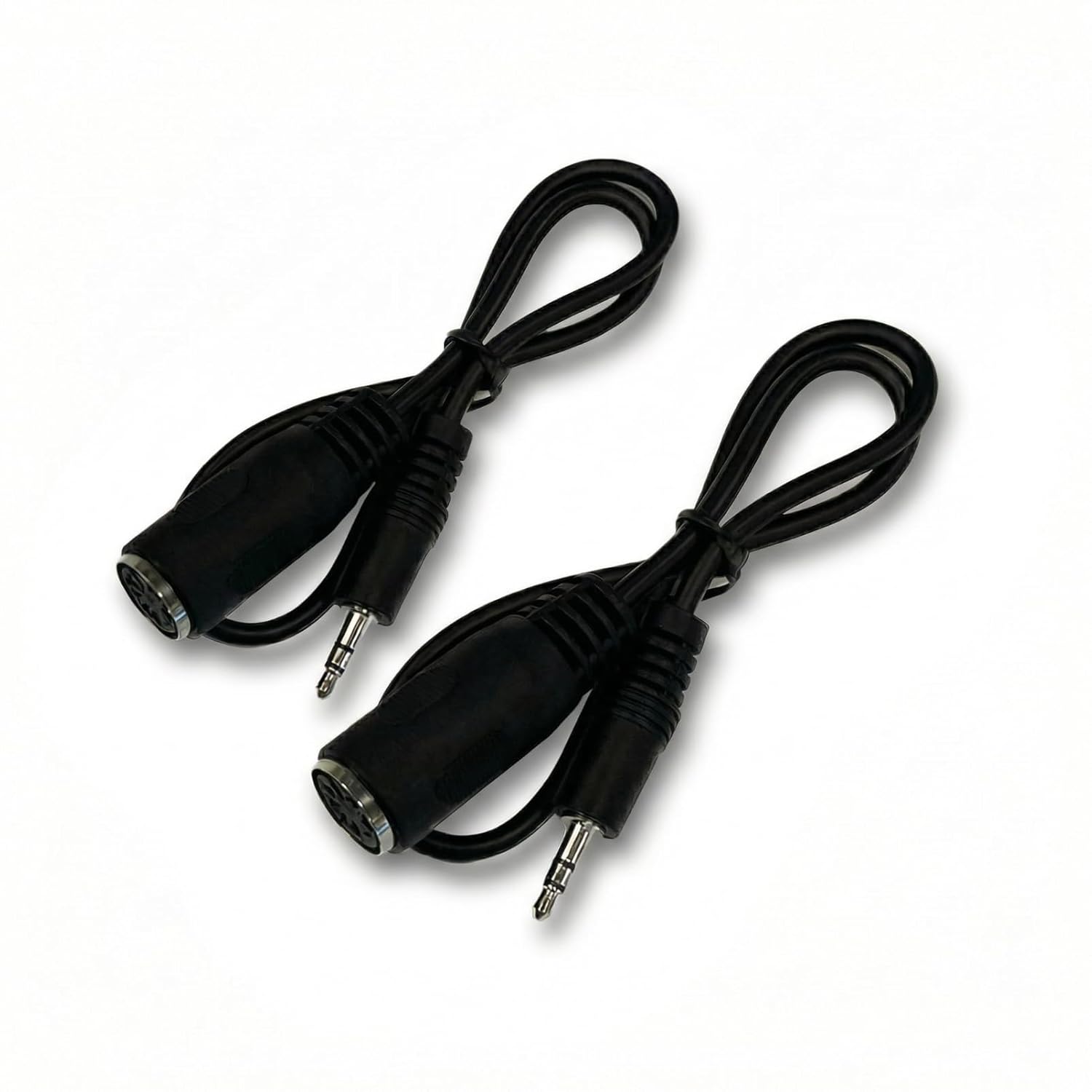 EMSTAR 2 Pack of Type-A MIDI to 3.5mm Adapter Cable, MIDI Female to 3.5mm Male Cable, Lightweight MIDI Cable