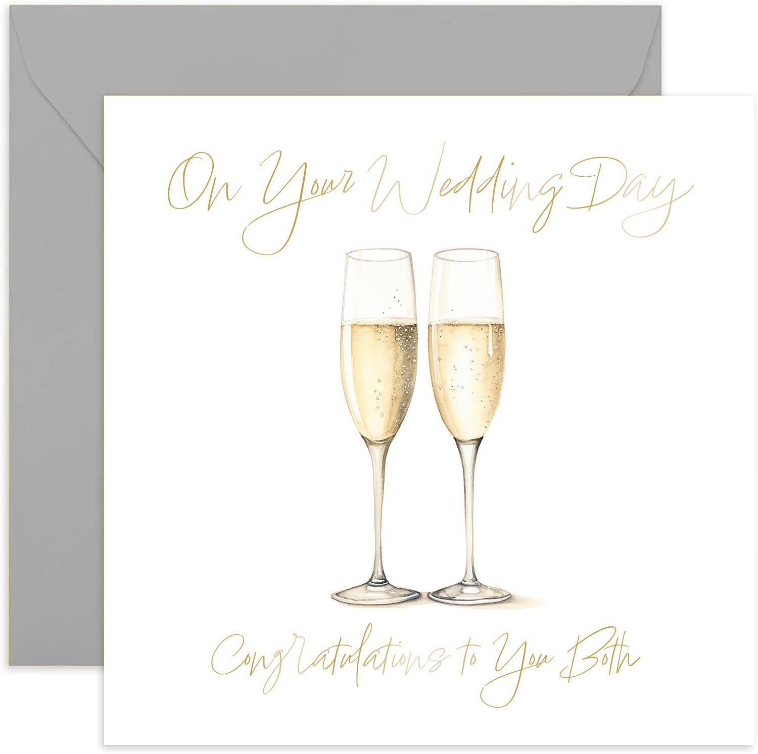 Biglietto di auguri per il giorno del matrimonio, con