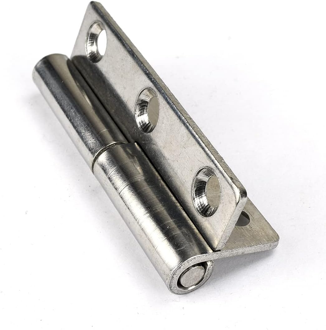 4Pcs 2.5" Detachable Stainless Flag Hinge, Rising Butt Left Handed Lift-Off Hinge, 2.5inch - Image 3