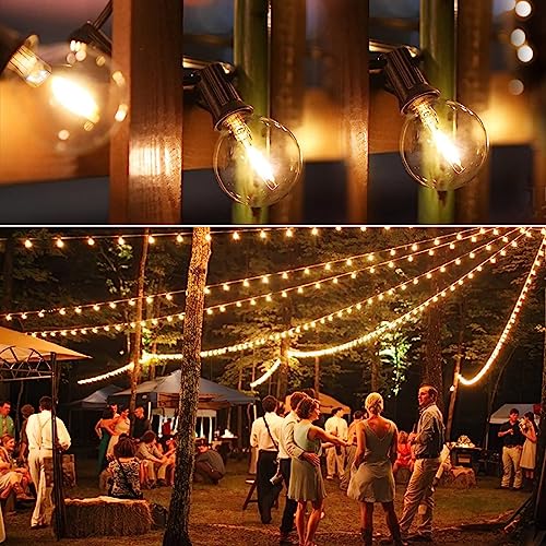 Gluroo O301 120Ft Led String Lights, G40 Bulbs, Waterproof Dimmable Globe Hanging Cafe thumb #7