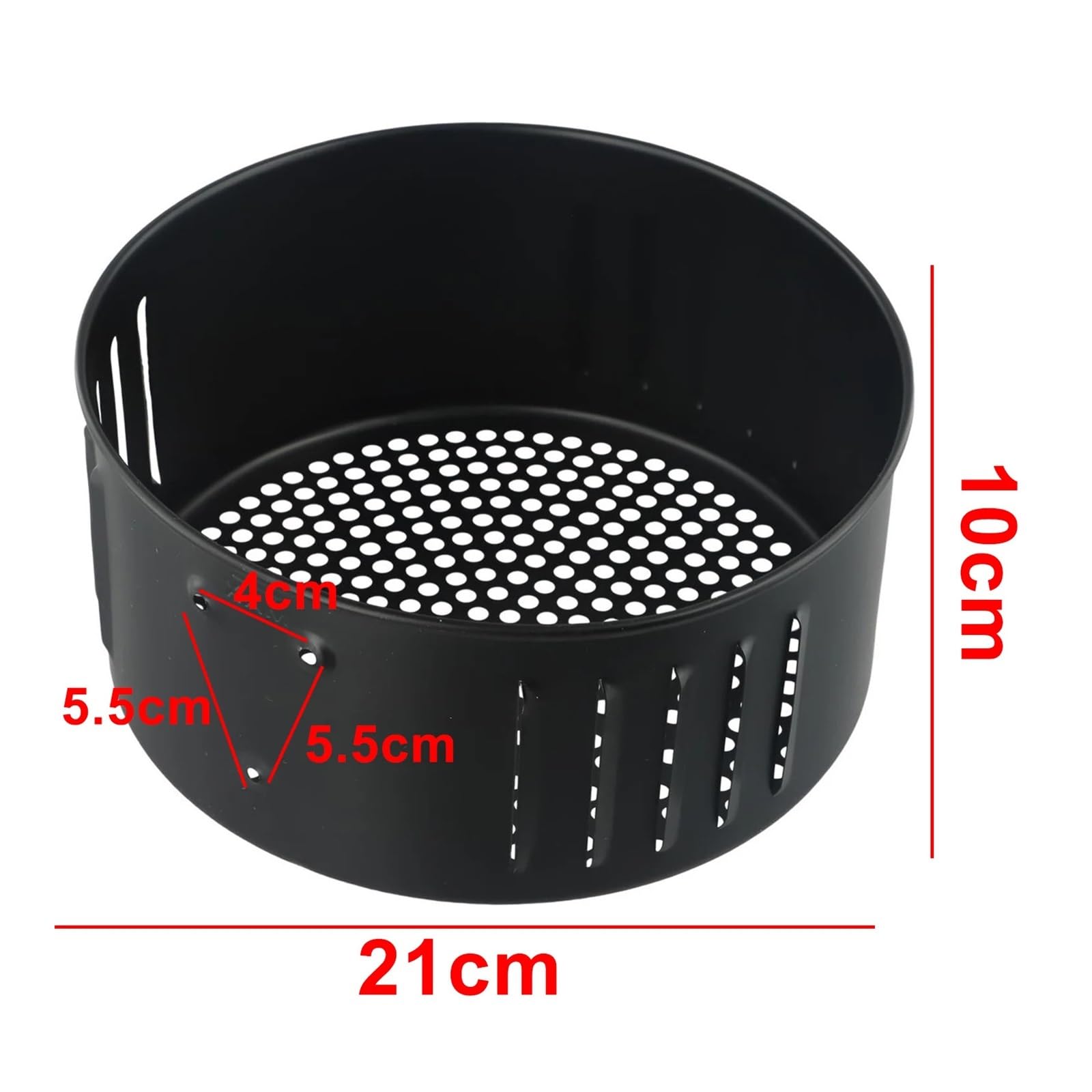 Genérico 1 Pieza Cesta for freidora de Aire for Cocina | Hierro fundido, 2,6/3,5 L, resistente al desgaste, seguro(3.5L)