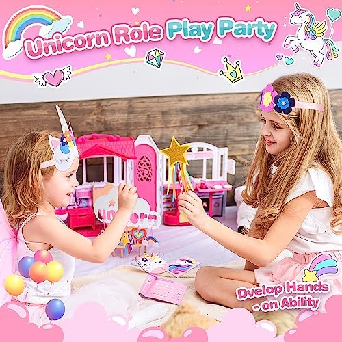 Unicor Toys for Girls Age 3-8,Topunny Felt Sewing Kit for Kids Craft Supplies for Kids Pretend Play Toy for 3 4 5 6 7 8 Year Old Girls Birthday Party Activity 4 61ZC2Kb+PAL. AC