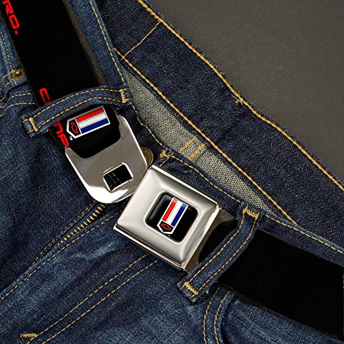 Buckle-Down Seatbelt Belt - CAMARO Badge Logo REPEAT - 1.0" Wide - 20-36 Inches in Length2