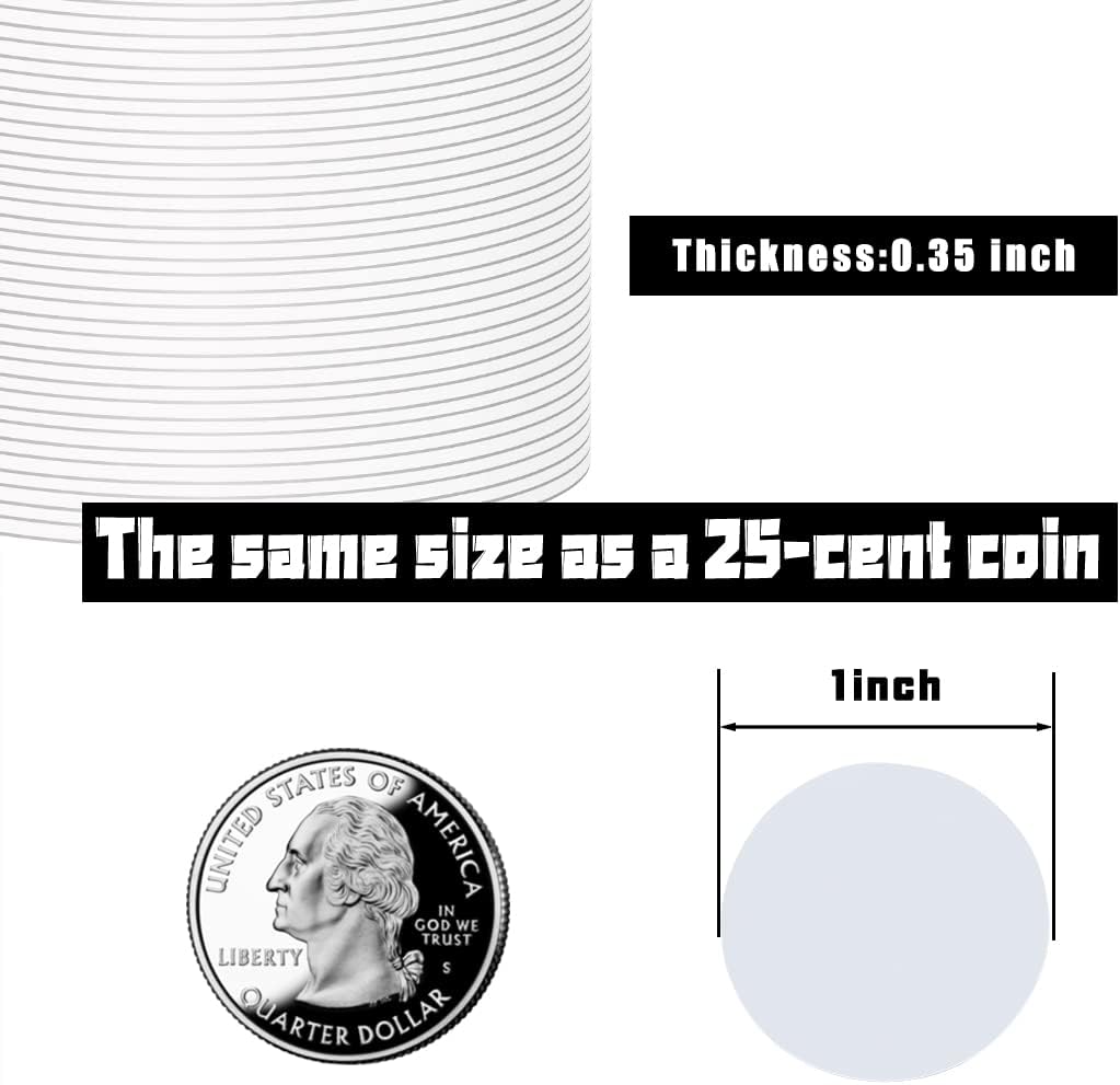 100 PCS NFC Tags Ntag215 Cards Blank NFC Coins Cards Rewritable NFC215 Tag NFC Chip Round 25mm, Compatible with Tagmo and NFC-Enabled Mobile Phones and Devices (No Adhesive)