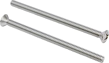 1/4''-20 X 4'' Stainless Phillips Oval Head Machine Screw, (25 pc), 18-8 (304) Stainless Steel, by Bolt Dropper - coolthings.us