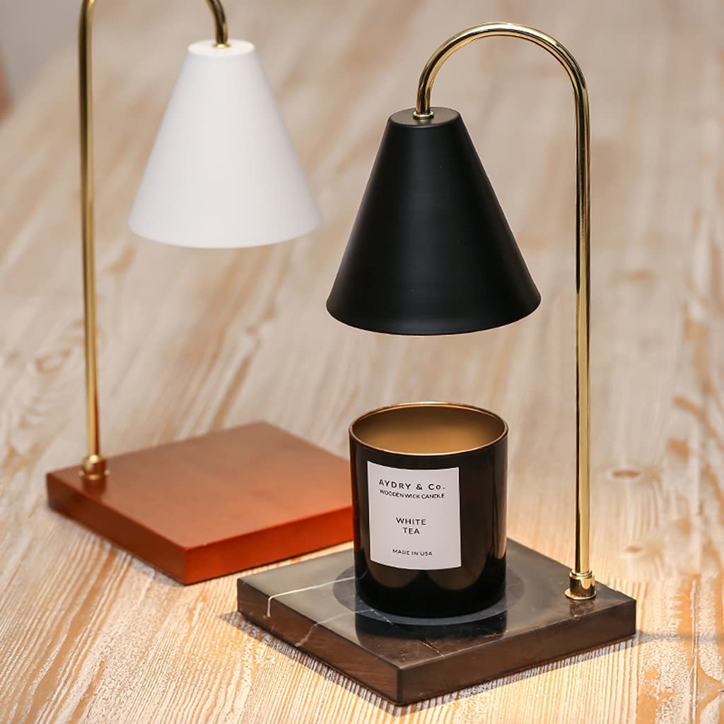 Scaldamani di Candela, Fusione di Cera Elettrica con Dimmerabile, Lampada Riscaldante della Candela per Candela Profumata, Fusione di Cera (Color : Black Marble)