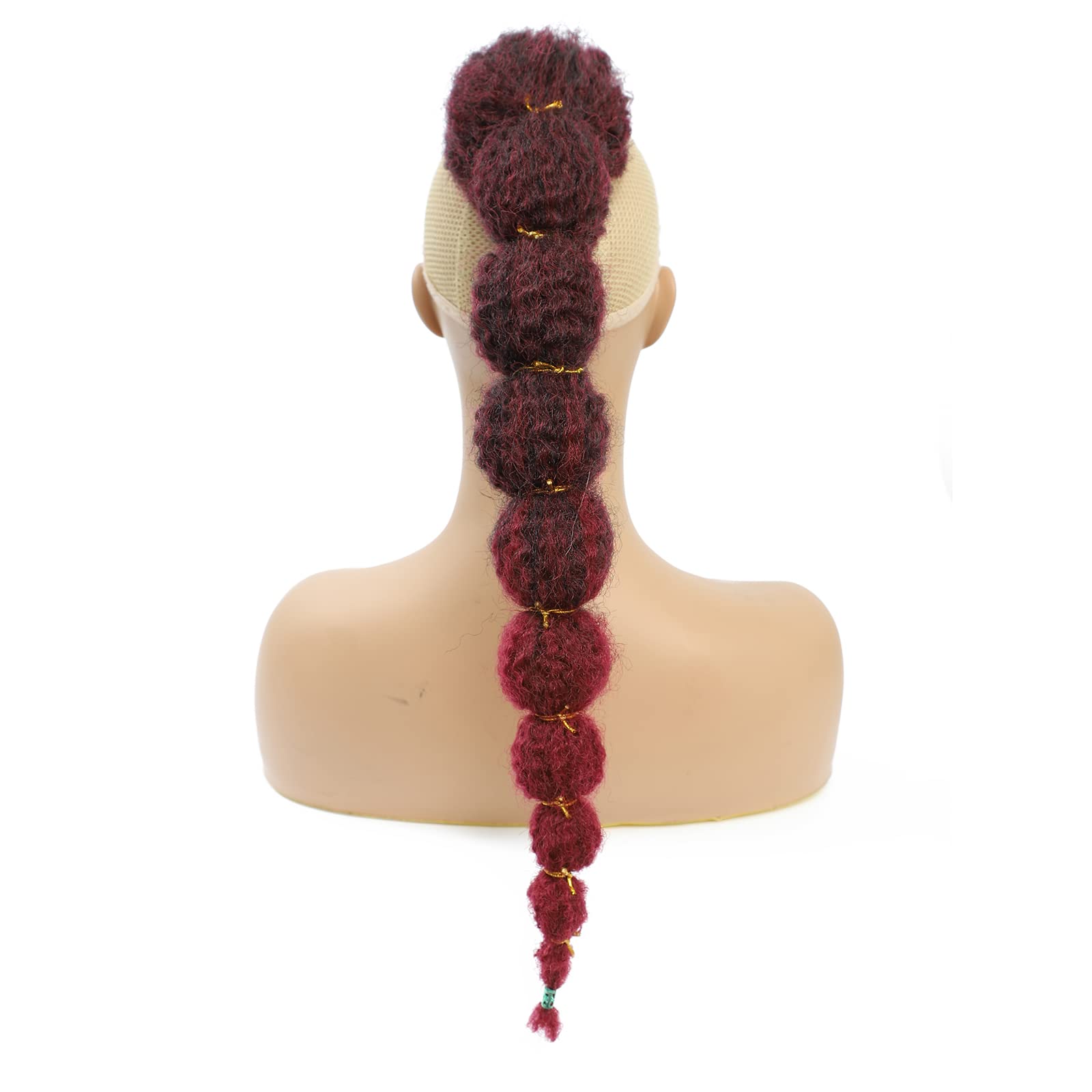 Drawstring Bubble Ponytail Extensions Clip on 20Inch Afro Puff Kinky