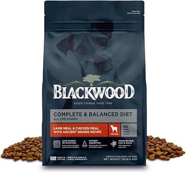 Blackwood Complete Premium Dry Dog Food, Lamb Meal & Brown Rice, 10 lb