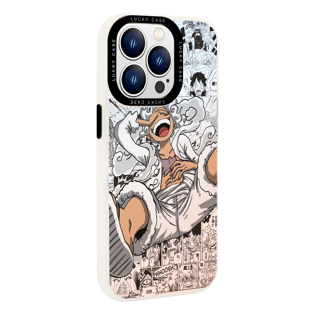 FANCYKU® Phone Case for iPhone 16 Pro, Monkey D. Luffy Comic-style
